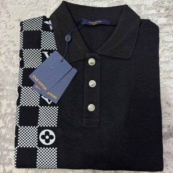 NWT LOUIS VUITTON MONOGRAM  POLO SIZE XXLARGE COLOR BLACK - Picture 1 of 6